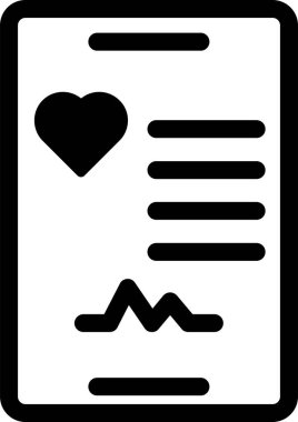 Akıllı telefon simgesinin basit tasarımı, vektör biçimi illüstrasyonu