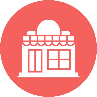 dükkan simgesi vektör illüstrasyonu