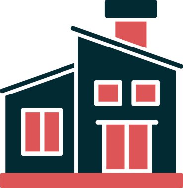 ev simgesini, basit vektör çizim