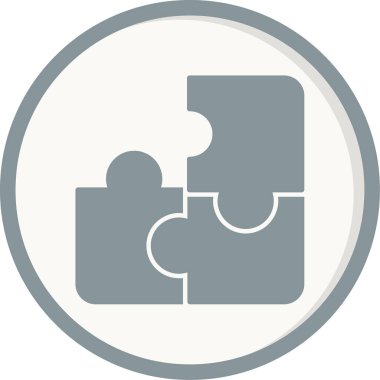 yapboz parçaları bulmaca simgesi, basit tasarım