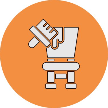 mobilya boyama simgesi, vektör illüstrasyonu 