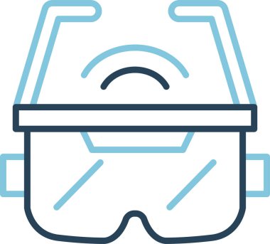 Ar Glasses Web simgesi vektör çizimi