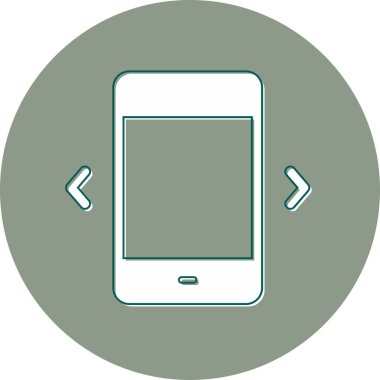 Cep telefonu. Web simgesi basit illüstrasyon 