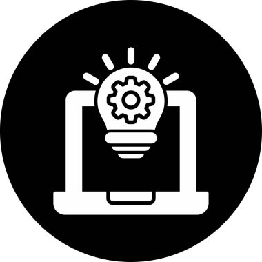 dizüstü bilgisayar simgesi, vektör illüstrasyonu basit tasarım