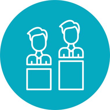 Durum raporu. Web simgesi basit illüstrasyon