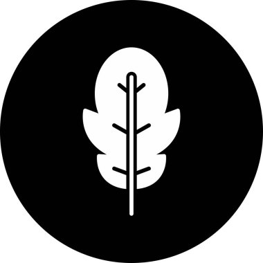 Arugula yaprağı ikonu illüstrasyonu