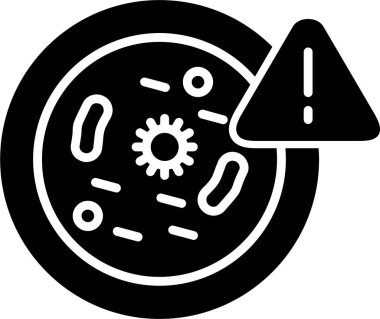 Bakteri. Web simgesi basit illüstrasyon