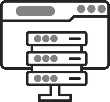 Ev sahipliği. Web simgesi basit illüstrasyon 