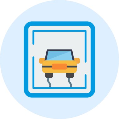  Kaygan İmzalı Web simgesi vektör illüstrasyonu