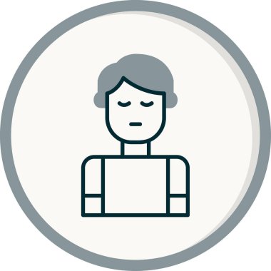 Anonim Web simgesi vektör illüstrasyonu