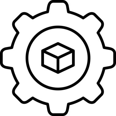 Ayar web simge vektör çizim