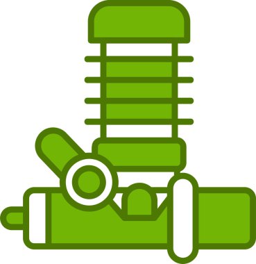 Modern Motor simgesinin vektör çizimi       