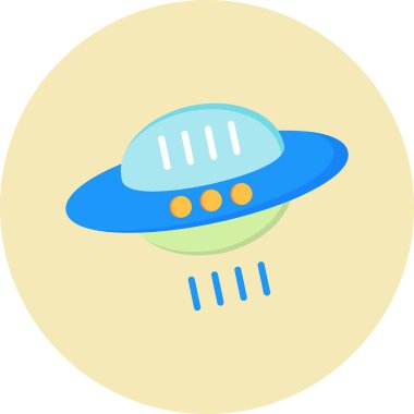 ufo. Web simgesi basit tasarım 