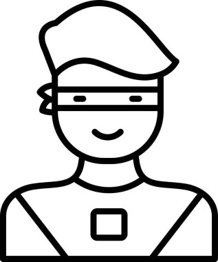 Süper kahraman ağ simgesi, vektör illüstrasyonu