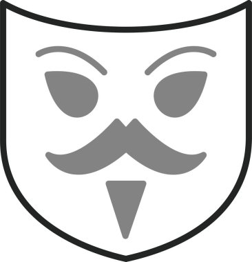 maske simgesi, vektör resimleme 