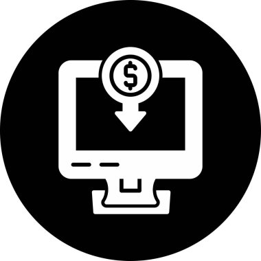 bilgisayar simgesi, vektör illüstrasyonu basit tasarım