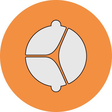 Aort kapakçığı. Web simgesi basit illüstrasyon