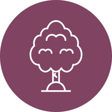 Ağaç. Web simgesi basit illüstrasyon