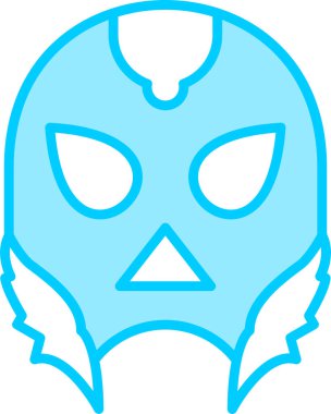 Güreşen ağ simgesi vektör illüstrasyonu