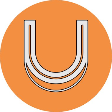 Ağız koruyucusu. Web simgesi basit illüstrasyon