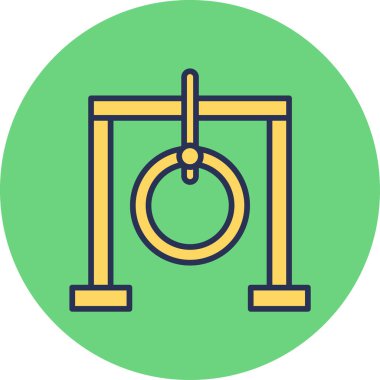 Salıncak ağ ikonu vektör illüstrasyonu