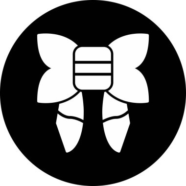 Kurdele yayı. Web simgesi basit illüstrasyon