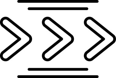 Basit oklar. Web simgesi illüstrasyonu