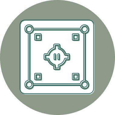 Dohyo. Web simgesi basit illüstrasyon