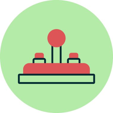 Oyun Denetleyici vektör düz simgesi. Oyun çubuğu