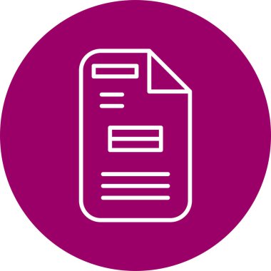 Planlayıcı. Web simgesi basit tasarım