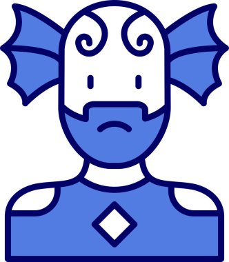 Süper kahraman ağ simgesi, vektör illüstrasyonu