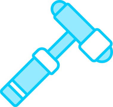 Çekiç ağı simgesi, basit vektör illüstrasyonu 