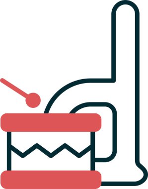 Küçük d harf vektör illüstrasyonu 