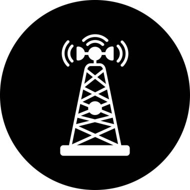 Baz istasyonu. Web simgesi basit illüstrasyon 