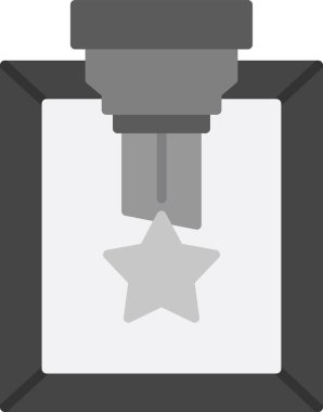 Yazıcı ekranının basit vektör görüntüsü