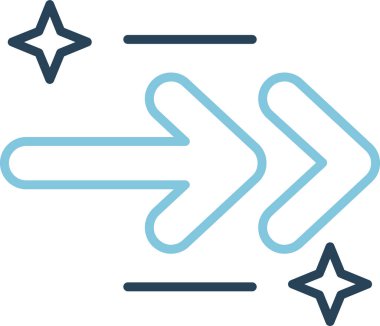 Basit oklar. Web simgesi illüstrasyonu