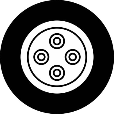 Plasmodium Falciparum Simgesi, Beyaz Arkaplan Vektör İllüstrasyonu 