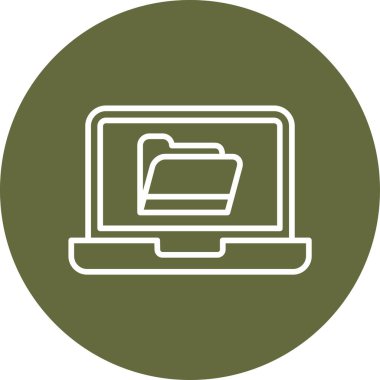 Bilgisayar. Web simgesi basit illüstrasyon