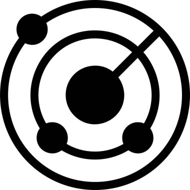 radar web simgesi vektör illüstrasyonu