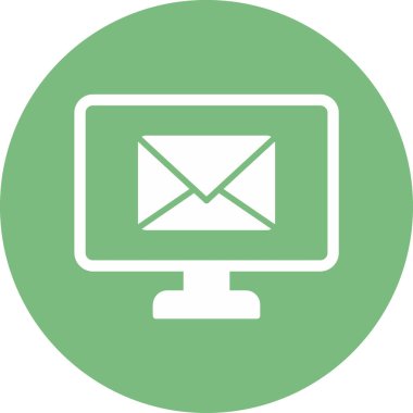 E-posta. Web simgesi basit illüstrasyon 