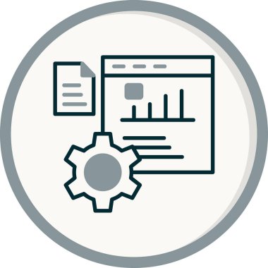 Performans. Web simgesi vektör illüstrasyonu