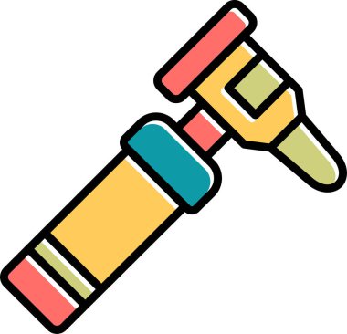 Otoscope simgesi vektör illüstrasyon tasarımı