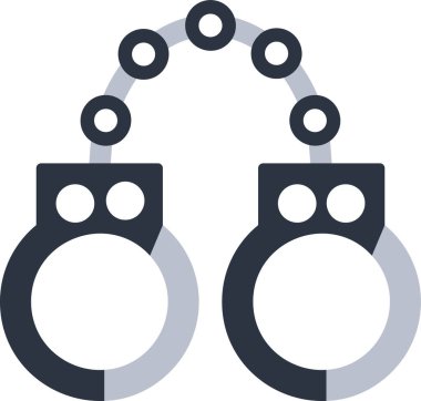 kelepçe ikon vektör illüstrasyonu 