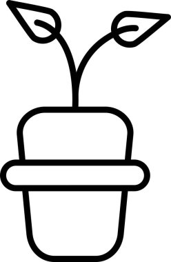 Bitki. Web simgesi basit illüstrasyon 