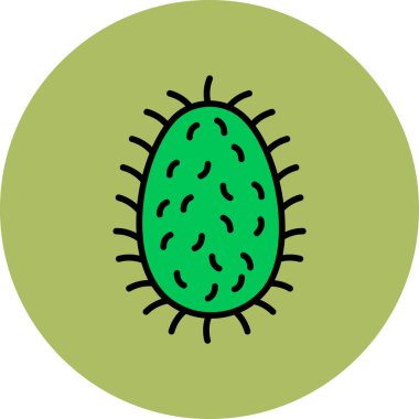 Rabies Lyssavirus web icon, vector illustration clipart