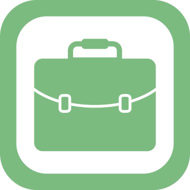 Çanta. Web simgesi basit illüstrasyon