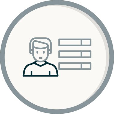 Skills web simgesi vektör çizimi