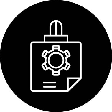 Çalışan ağ simgesi vektör illüstrasyonu