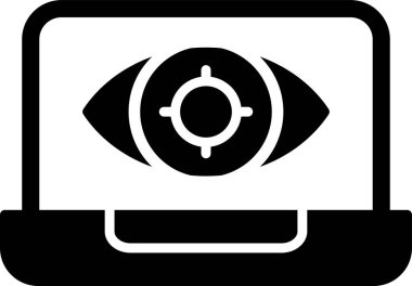 dizüstü bilgisayar simgesi, vektör illüstrasyonu basit tasarım