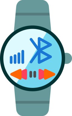 smartwatch simgesi, vektör illüstrasyonu basit tasarım